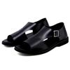 Fashion Luxury Business Men's Sandals Men Beach Shoes SandalsGenuine Leather Non-slip Men's Slippers Breathable Outdoor Driving Sandals
