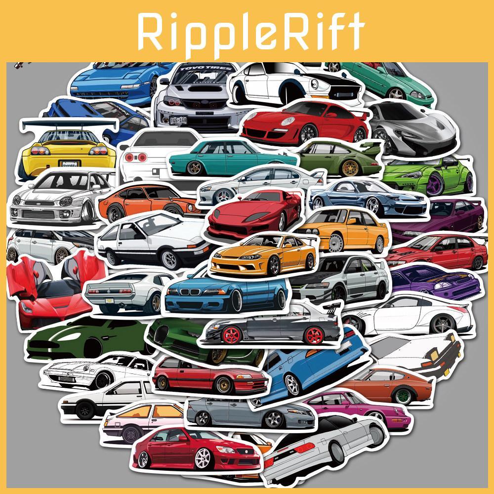 Colorful Cartoon Car Stickers Set Of 50 Jdm Style For Cars Luggage Skateboards Guitars And Computers