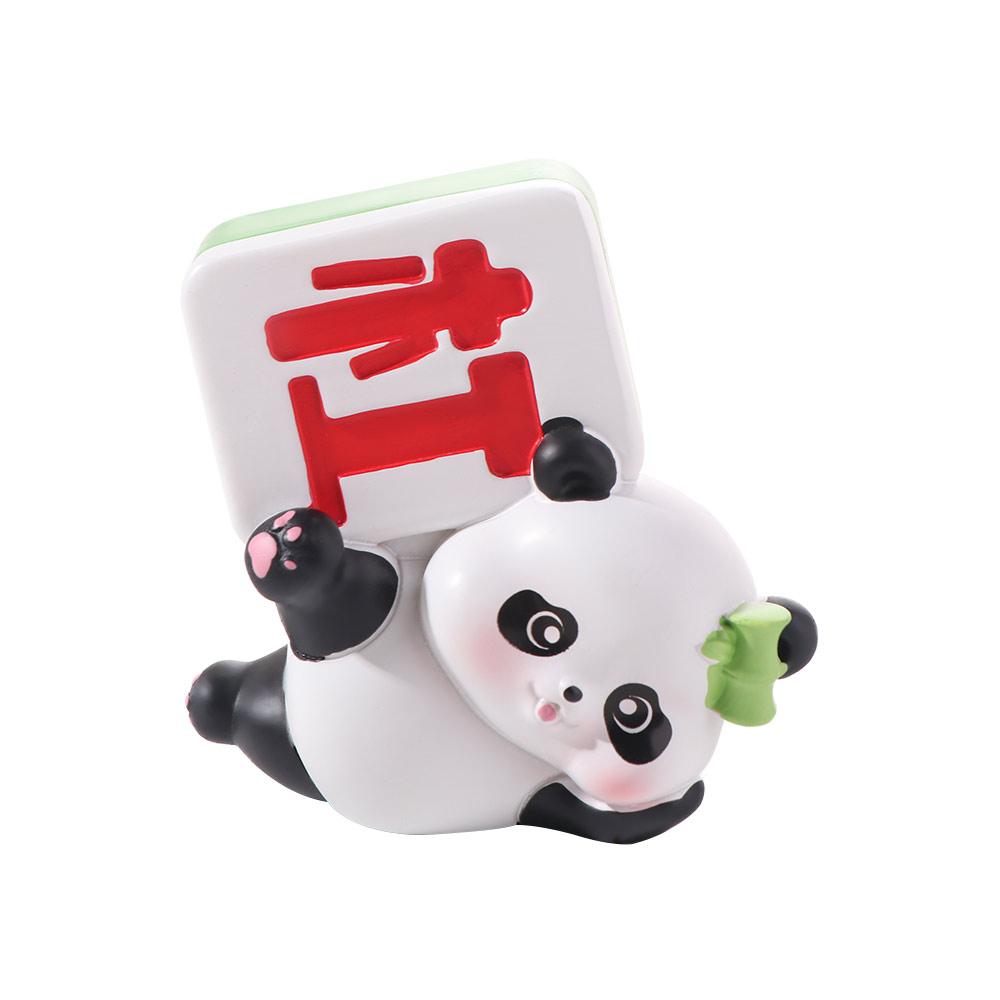 Random Style Micro Landscape Mini Panda Ornaments Resin Crafts Cartoon Simulation Panda Ornaments 3D Panda Miniatures Office