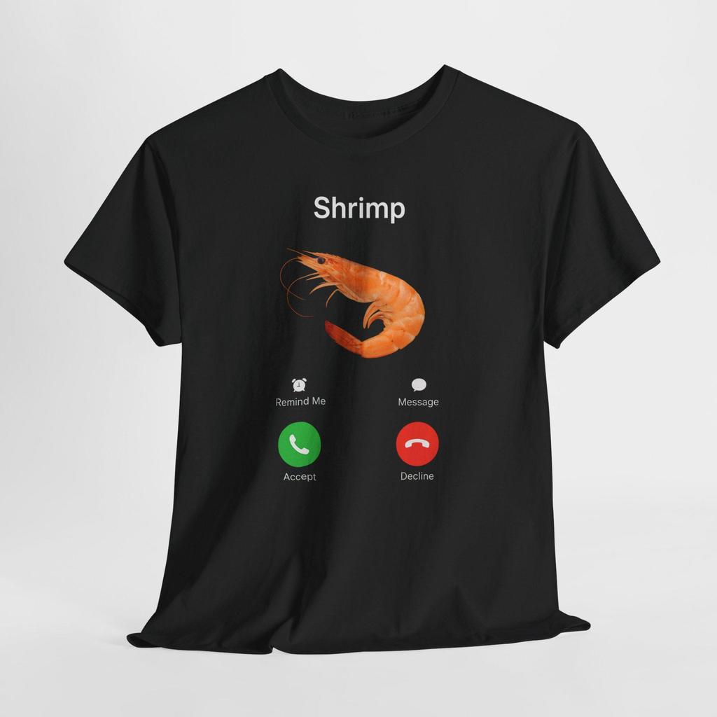 2026 New Shrim Is Calling T Shirt Unisex ShortSleeve Funny Shrimp Meme Tshirt Streetwear Tee Tops for Husband Slim Fit Tshirt