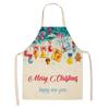 New cartoon Christmas sleeveless printing sleeveless apron home waterproof kitchen dust protection