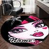 Personalized M-Monster High Draculaura Round Chair Office Rug - Perfect for Mat, Office Chair & More - Ideal Gift for Birthdays and Holidays
