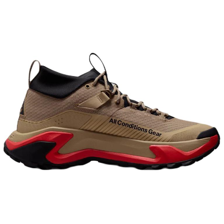 Nike ACG Zegama Hike British Khaki Light Crimson Unisex Sneakers Black Linen IO7854-200