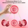WATIEOBOO Yo-Yo Metalic Profesional Reactiv pentru Copii și pentru Nivel Intermediar și Avansat, Model Profesional pentru Trick-uri cu Șnur, pentru Începători, Non-Reactv