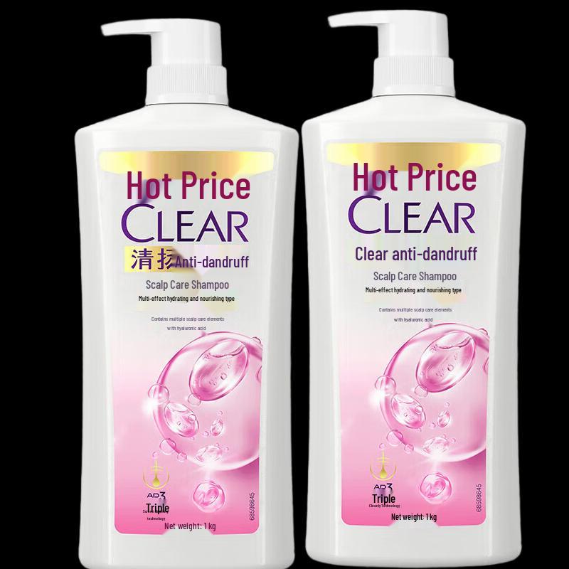 Clear Anti-Dandruff Scalp Care Shampoo, Multi-Effect Hydrating & Smoothing