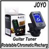 JOYO Guitar Tuner JT-01 360 Degree Rotatable Rechargeable Digital LCD Screen Clip-on Tuner for Guitar Bass Violin Ukulele Parts