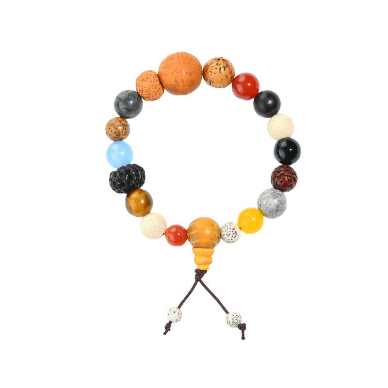 Eighteen-seed Duobao Bodhi bracelet 18-child Lingyin bracelet men's and women's retro literary and artistic Buddha beads cultural play accessories