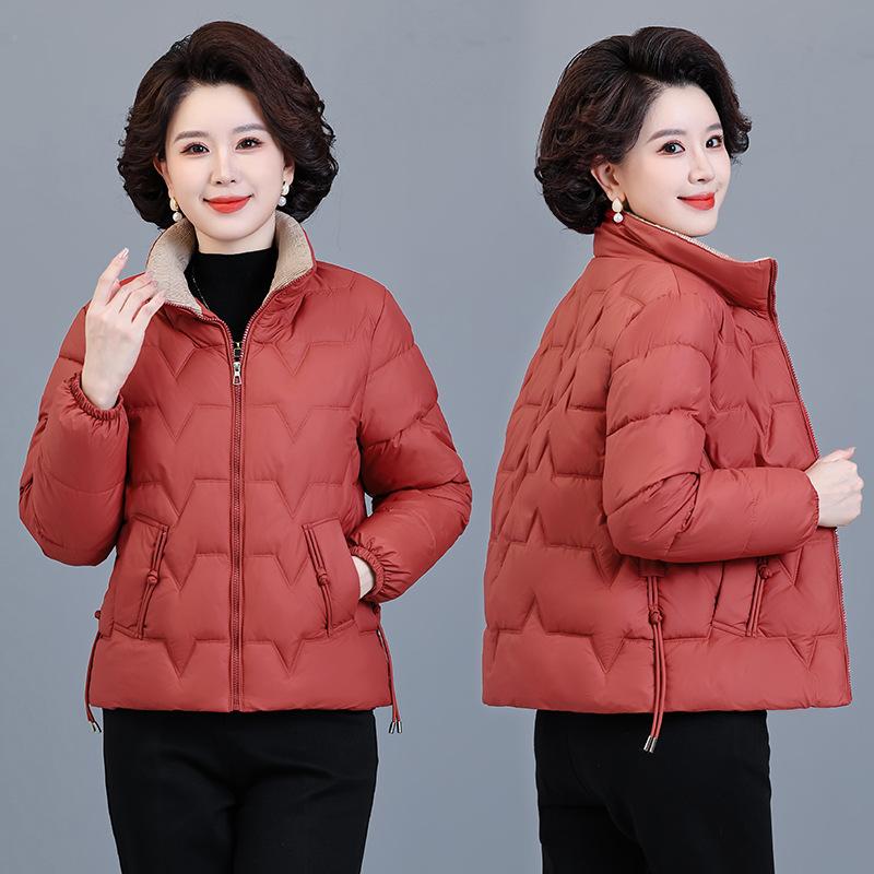 Padded clothes medium and old women's clothing winter loose large size warm mother clothing medium thickened padded jacket