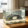 Non-toxic Turtle Dock Basking Platform, Rock Look Resin Baby Tortoise Climbing Ramp, Terrarium Accessory Arched Reptiles Resting Terrace for