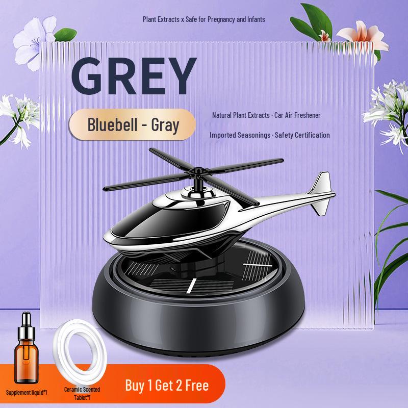 Men's Solar-Powered Car Air Freshener - Long-Lasting Light Fragrance & Interior Ornament