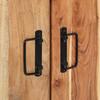 Shoe Cabinet with Shelf Brown 56 X 35 X 70 Cm Solid Acacia Wood