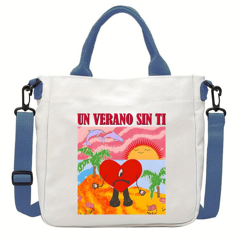 Multi-color KPOP Stray Felix Printed Crossbody Bag Canvas Shoulder Bags