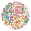 40 TABEKKO Cartoon Stickers Cute Graffiti Animal Collection Stickers Children's Elephant Self-adhesive DIY Small Stickers