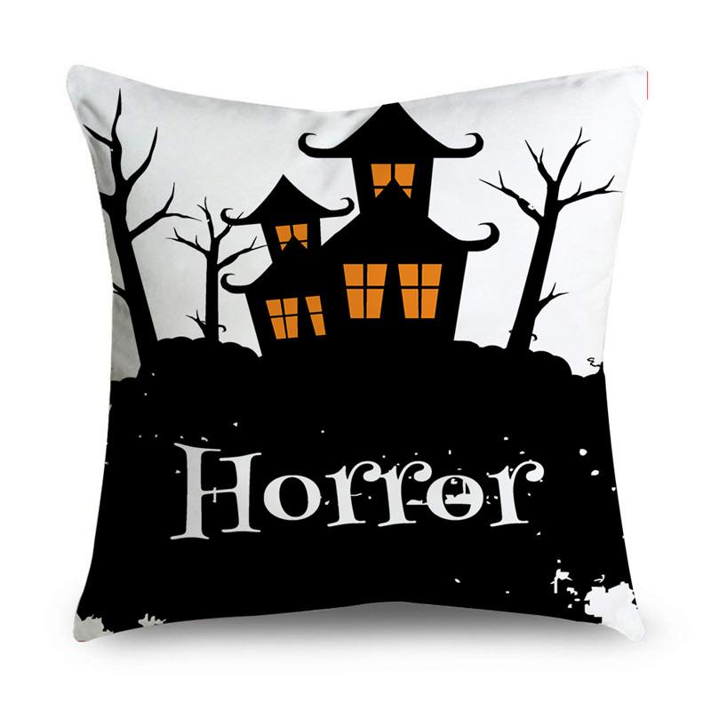 Easter Happy Halloween Horror Pumpkin Print Pattern Cushion Cover Home Living Room Sofa Decoration Pillow Cover