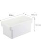 Yamazaki Airtight Pickling Case with Water 28cm W x D x Tower Clear Refrigerator Vegetable Compartment 4944 (Yamazaki) Drainer, White, 16.5cm 12.2cm