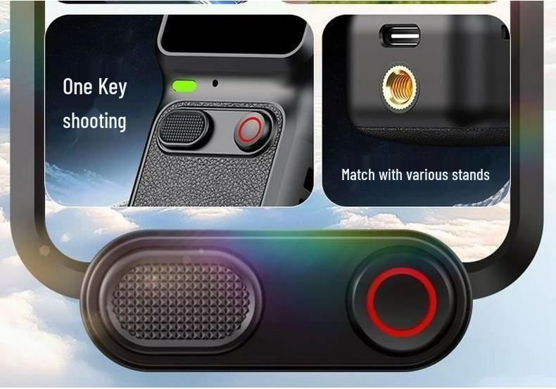 Pocket HD Gimbal Camera: 90° Rotating, Anti-Shake, Outdoor, Handheld for Cycling & Vlogs