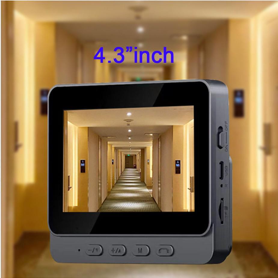 Wireless Video Doorbell with 4.3-inch Display & Two-Way Intercom System