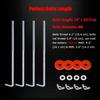 Ampper Battery Hold Down Clamp, Stainless Steel J Hook Battery Hold Down Bracket Bolts (2 Sets, Bolt Length 8 in)