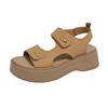 Platform beach sandals women's 2025 summer new versatile open-toed small height increase casual sports sandals