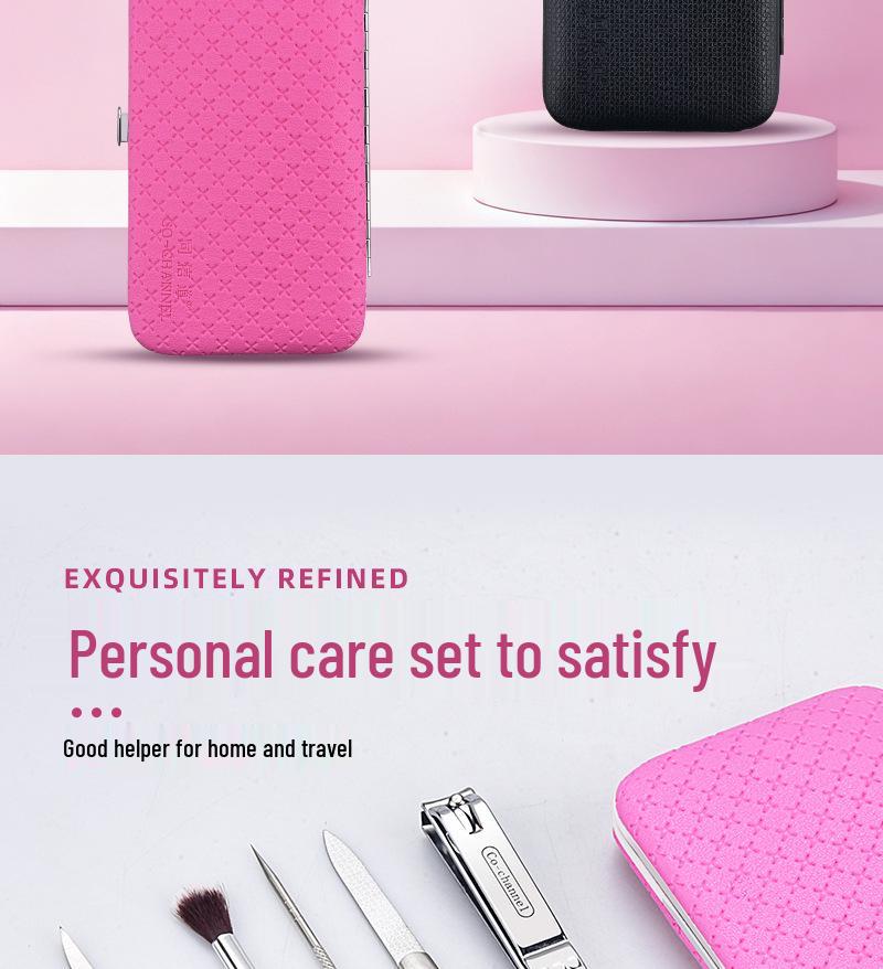 Nail Clipper Set with Leather Bag - Small Blemish