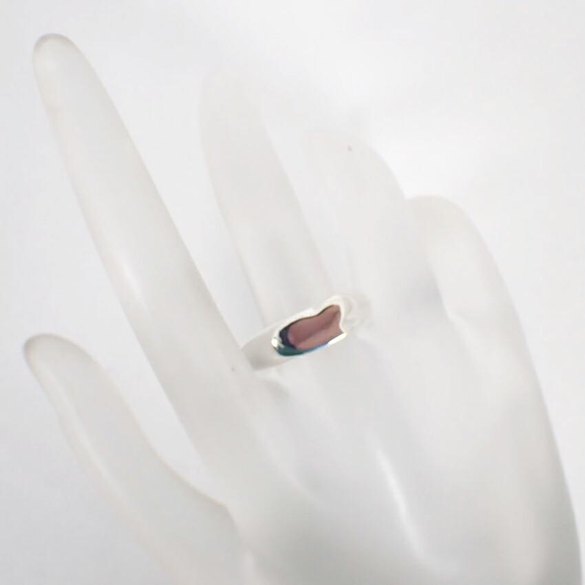 [Pre-owned] TIFFANY 925 Signet Heart Ring / Size 18 / j54-7