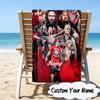 Custom Name Unite wrestling Legends Microfiber Beach Towel Super Soft & Absorbent for Bath, Beach, Travel  Bath Time Accessory, Fan gifts