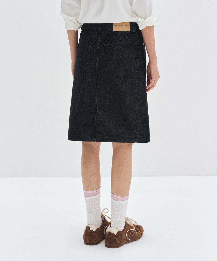 Deketeuumeon Signature Midi Skirt Dcsk002Cpblack