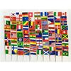 100Pcs Multicolor International Flag Toothpicks Cupcake Picks Cake Top Ornament For Desserts Display Festival Decoration