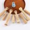 Roller Wooden Massage Stick Abdominal Leg Roller Massage Home Fitness Yoga Wheel Meridian Massage Stick