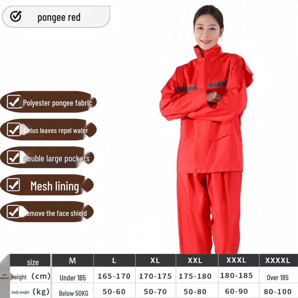 Shangqiu Unisex Full Body Split Raincoat for Electric Bike Riding
