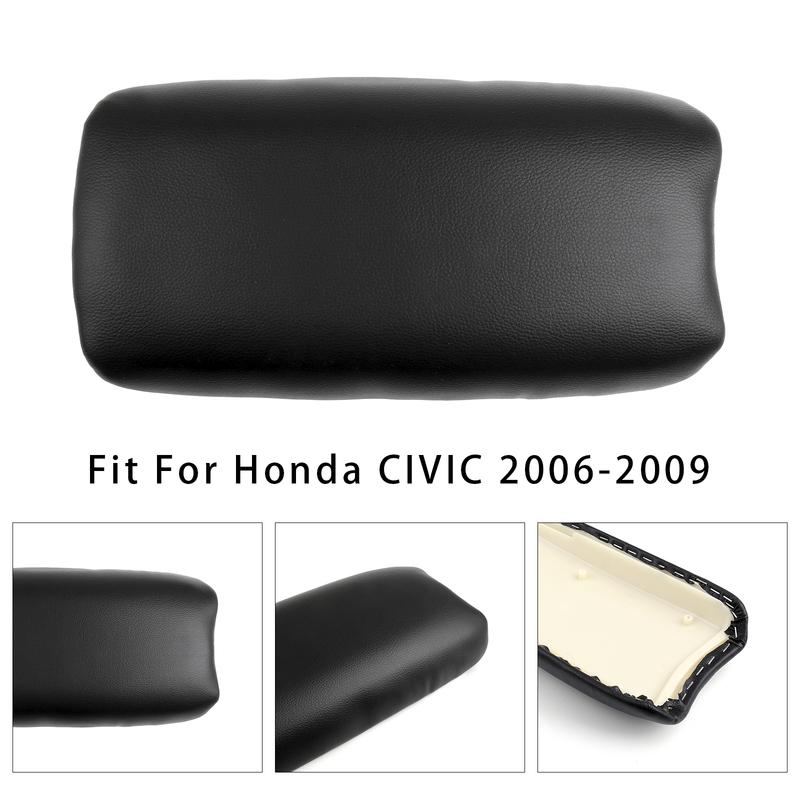 Artudatech Black Leather Armrest Centre Console Lid For Honda CIVIC 2006-2009 Car Accessories 2007 2008