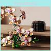 Orchid Plant Simulated Model Kit With Abs Material For Enthusiasts And Collector
