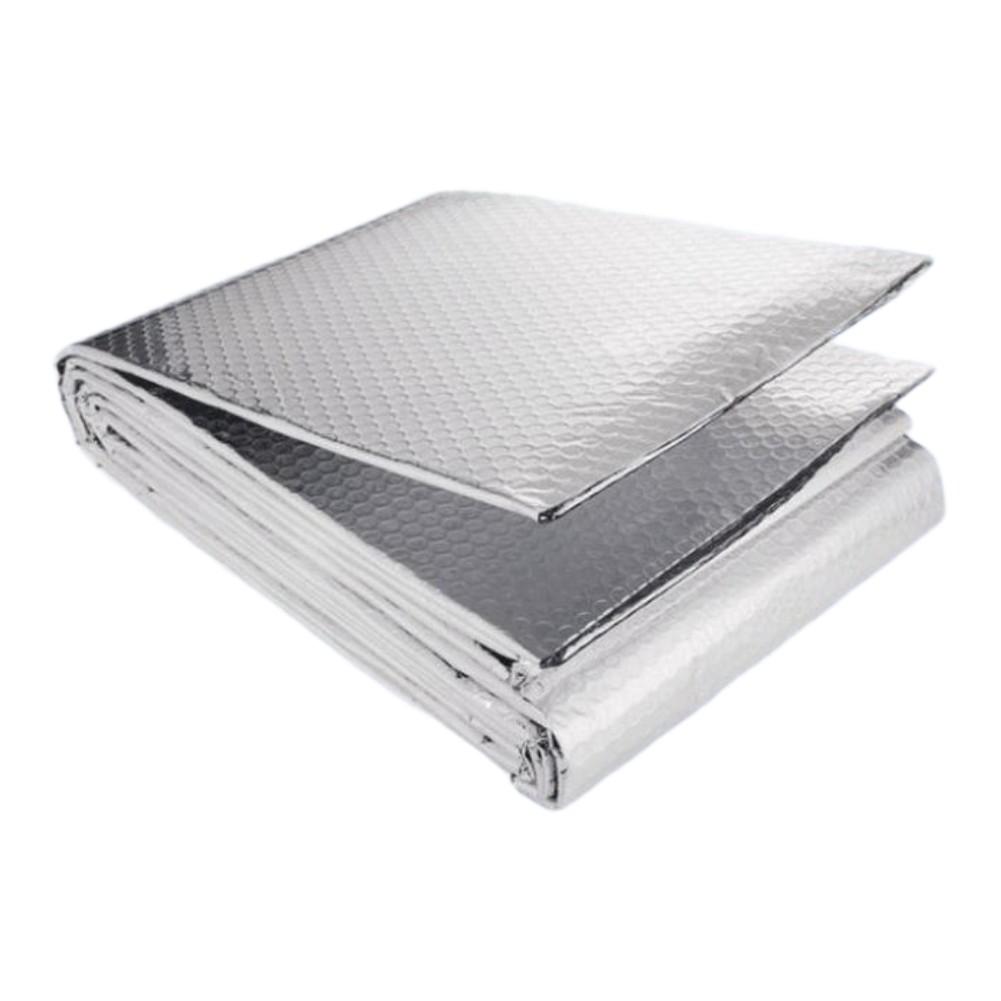 1pc Heat-reflective Foil Heat-insulating Energy-saving Wall Insulation Aluminum Film For Roofs Metal Buildings Containers Pipes