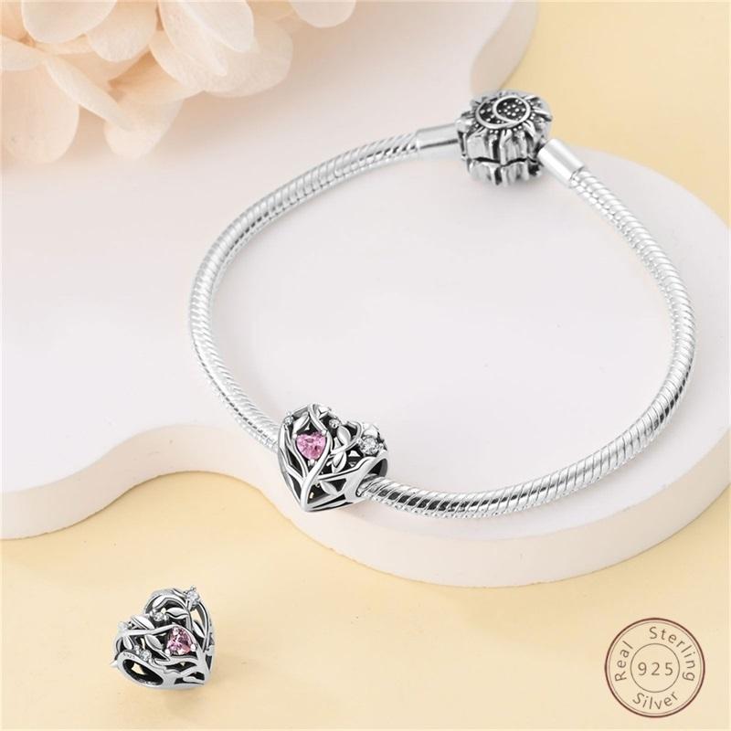 100% Copper Love Tree Shining Zirconia Beads 3Mm Diy Holiday Exquisite Jewelry Gift Making