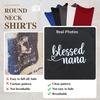 European Size 1pc Women'S Inspirational Polyester T-Shirt, Crew Neck Short Sleeve with Portrait Print
