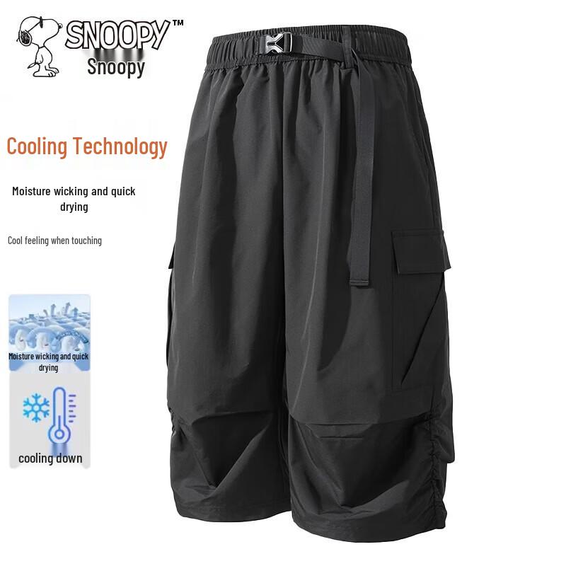 

Snoopy Men s Summer Casual Quick-Dry Capris 3XL