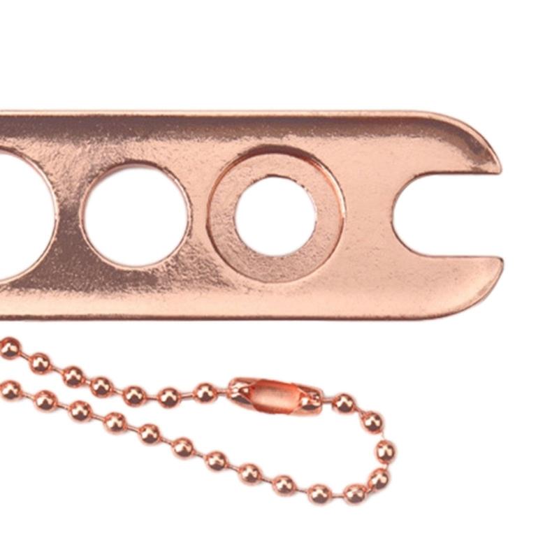 Essential Oil Bottle Opener with Keychain Metal Glues Bottle Opener Stainless Steel Roller On Caps Opener Tool