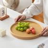 Wooden Wood Tray Round Tea Food Tray New Serving Tray  Breakfast Dinner