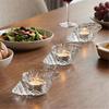 Thick Glass Sea Shell Tea Light Holders Clear Conch Shape Votive Candle Cup For Dining Table Centerpieces Decoration