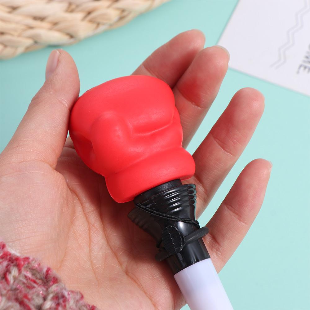 Vtipný tvar Boxerská rukavice Pero Hladké psaní Pěsti tvarované pero Vyskakovací kuličkové pero Psací potřeby