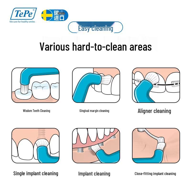 Tepe Single-Tuft Toothbrush for Orthodontic & Interdental Care