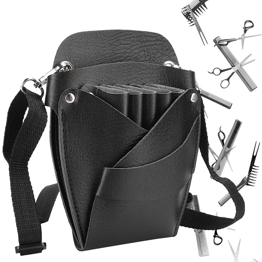 Barber Shop Portable Scissors Bag Hair Clip Comb Hairdressing Tool Storage Waist Bag