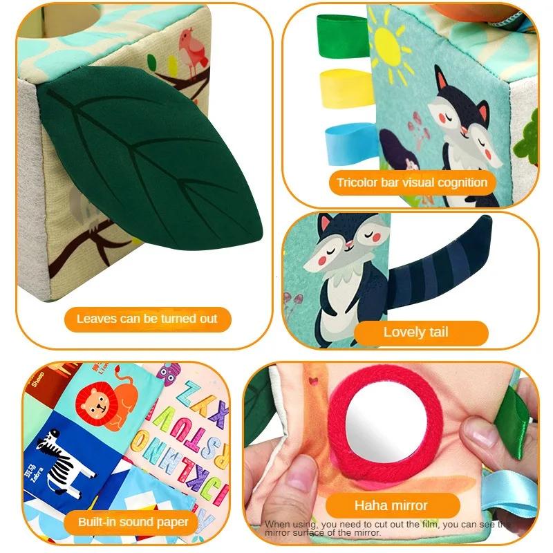 Baby Montessori Toy Magic Tissue Box Cotton Educational Learning Activity Sensory Toy For Kids Finger Exercising Busy Board Game