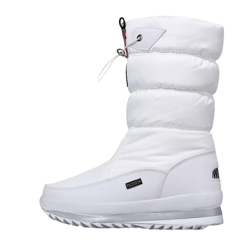 Gemütliche Warme Winter Schneestiefel Für Damen Rutschfeste Mittelhohe Plüschstiefel