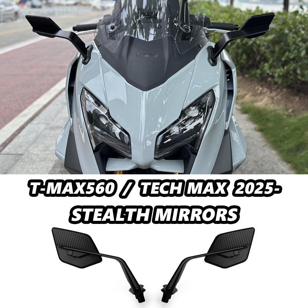 T-MAX 560 Tech Max 2025 Mirror Stealth Mirrors Sports Winglets Mirror For Yamaha TMAX560 T MAX 560 Adjustable Side Mirrors Kits