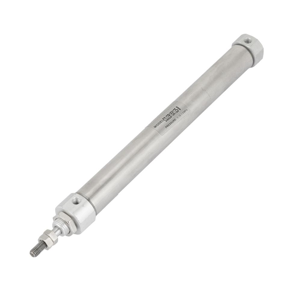 Pneumatic Cylinder, CDJ2D16-125B 16mm Diameter Double Acting Cylinder Stainless Steel Cylinder 125mm Stroke Double Acting Stainless Steel Pne