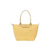 Le Pliage Green 31 Solid Color Embroidered Logo Snap Zipper Closure Recycled Polyamide Canvas With Leather Trim Tote Bag 1899919A81