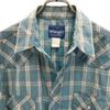 Wrangler 90s Old Check Pattern Short sleeve Western shirt M Green system Men's Used