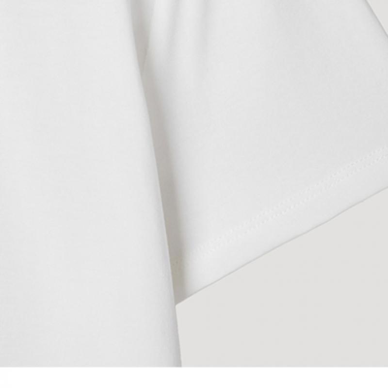 [She S miSS] Color MaTching Round Neck ShorT Sleeve T ShirT SwjTSp22030