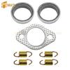 Auspuff Schalldämpfer Dichtung Dichtring Feder Überholungssatz für Polaris 01-14 Sportsman 400 450 500 Ranger 400 425 500 Scrambler 500 Hawkeye